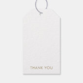 Kleding Logo Stijlvolle Modern Hang Label Cadeaulabel (Achterkant)