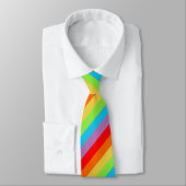 Kleding met regenboogdraden Aangepaste regenboogst Stropdas (Gebonden)