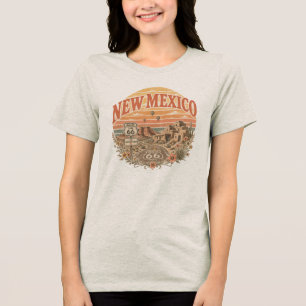 Kleding met vintage retro Mother Road-bezwering  Tri-Blend Shirt