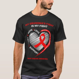 Kleding Ondersteuning Oma Red Heart Disease Awaren T-shirt
