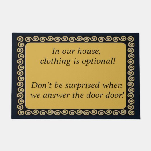 Kleding optioneel kledingdehuis deurmat (Voorkant)