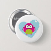 KLEDING:: uil - hoot Ronde Button 5,7 Cm (Voorkant /achterkant)