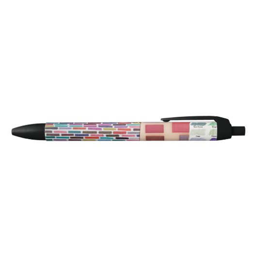 Kleding van dashes, deuren en stalen mini zwarte inkt pen (Bovenkant)