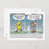 Kleding van het briefkaart van de gewas (Voorkant / Achterkant)