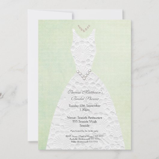 Kleding van het Huwelijk van het vrijgezellenfeest Kaart (Achterkant)