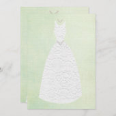 Kleding van het Huwelijk van het vrijgezellenfeest Kaart (Voorkant / Achterkant)