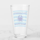 Kleding van het strand van Nautical Crab Drink gla Glas (Achterkant)