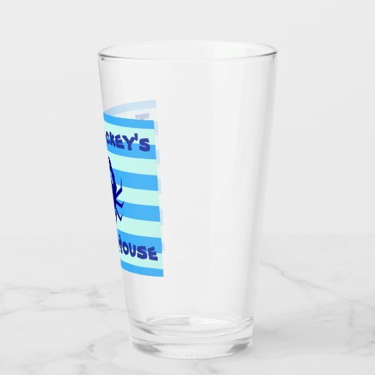 Kleding van het strand van Nautical Crab Drink gla Glas (Links)