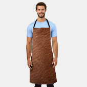 Kleding van leder en bruin schort (Gedragen)