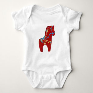 Kleding van Red Dala Horse Romper