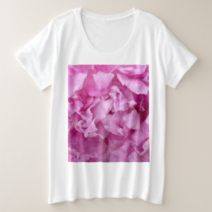 Kleding van roze pinda's grote maat t-shirt