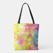 [Kleding van schilder] Onderdruk regenboogkleurig  Tote Bag (Achterkant)