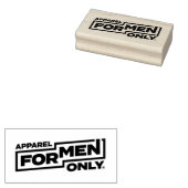 Kleding voor alleen mannen rubberstempel (Gestempeld)