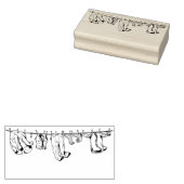 kleding voor wasgoed, kunststempel rubberstempel (Gestempeld)