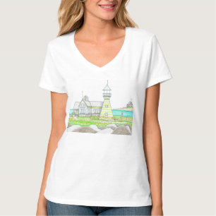 Kleding; Vuurtoren 6; Strand Life VNeck T-shirt