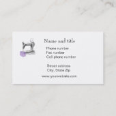 Kleding wijzigen, draadsnijden en naaien visitekaartje (Achterkant)