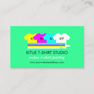 Kleding Winkel Print on demand Neon Groen Visitekaartje