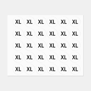 Kleding XL grote maatlabels voor kleding kleding Labels