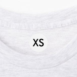 Kleding XS Small Maatlabels voor Kleding Kledingst Labels