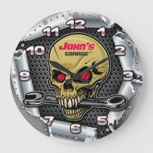 Kledinggereedschappen Man Cave  Retro Style Grote Klok