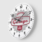 Kledinggereedschappen Man Cave Wall Clock Grote Klok (Hoek)