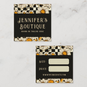 Kledinglabels Kleine Zakelijke Retro Groovy Madeli Contactkaartje