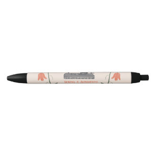 Kledingmaker met Oude Naaimachine Zwarte Inkt Pen
