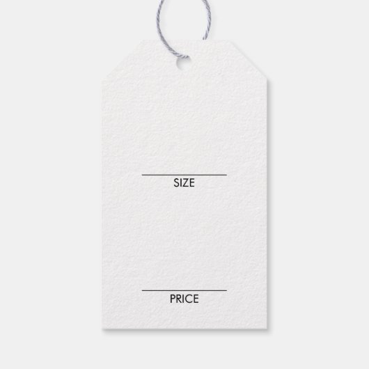 Kledingroze Verhangende weergaveprijs Label hangen Cadeaulabel (Achterkant)