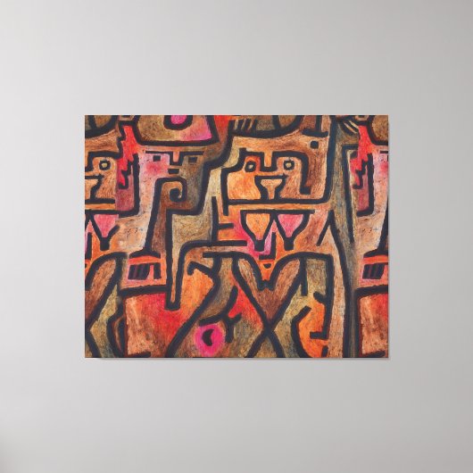 Klee Abstract Bos Expressionistische Moderne Kunst Canvas Afdruk (Voorkant)