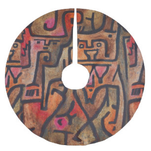 Klee Abstract Bos Expressionistische Moderne Kunst Kerstboom Rok