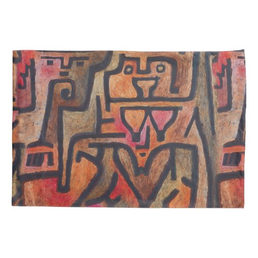 Klee Abstract Bos Expressionistische Moderne Kunst Kussensloop (Achterkant)