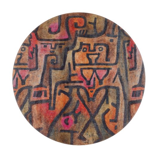 Klee Abstract Bos Expressionistische Moderne Kunst Snijplank (Voorkant)