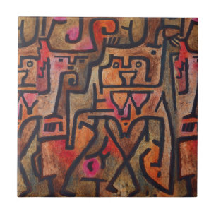 Klee Abstract Bos Expressionistische Moderne Kunst Tegeltje