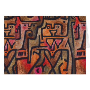Klee Abstract Rood Abstract Expressionistische Nat