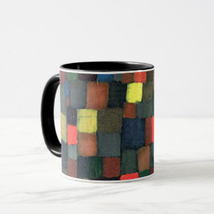 Klee - Abstracte Kleurharmonie met Vierkanten Mok
