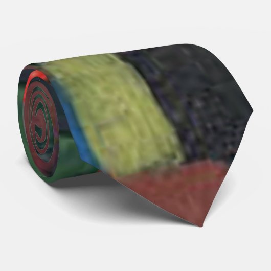 Klee - Abstracte kleurharmonie Stropdas (Opgerold)