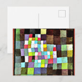 Klee - abstractie met referentie... briefkaart (Voorkant / Achterkant)