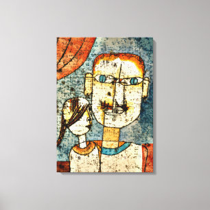 Klee - Adam en Little Eve Canvas Afdruk