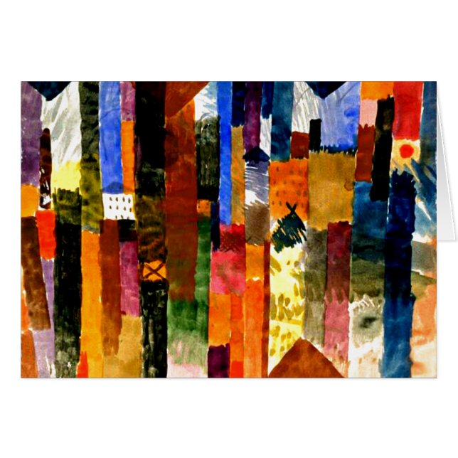 Klee - Avant la ville. Peinture Paul Klee. (Devant horizontal)