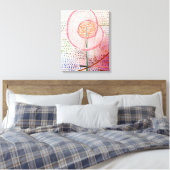 Klee - bloeiende, abstracte kunst, canvas afdruk (Insitu (Slaapkamer))
