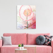 Klee - bloeiende, abstracte kunst, canvas afdruk (Insitu (Woonkamer))
