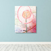 Klee - bloeiende, abstracte kunst, canvas afdruk (Insitu (Houten vloer))