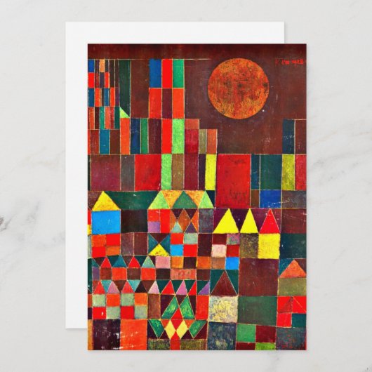 Klee - Castle en Sun, (Voorkant / Achterkant)