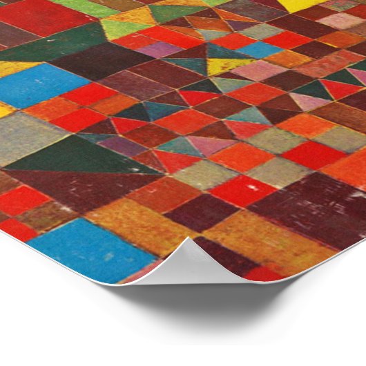 Klee - Castle en Sun Poster (Hoek)