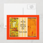 Klee - citaten en schilderijen briefkaart (Voorkant / Achterkant)