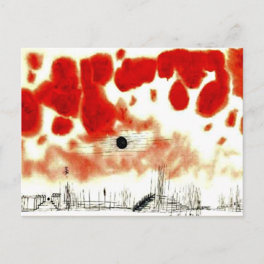 Klee - Clouds over Bor Briefkaart (Voorkant)