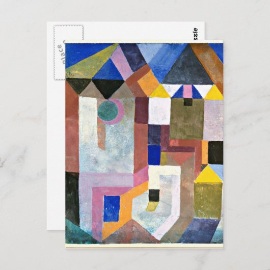 Klee - Colorful Architecture Briefkaart (Voorkant / Achterkant)