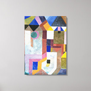 Klee - Colorful Architecture Canvas Afdruk