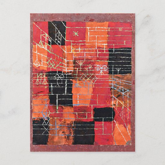 Klee - Configuratie, abstracte kunst, Briefkaart (Voorkant)