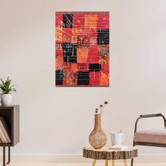 Klee - Configuratie, abstracte kunst, Poster (Woonkamer 3)